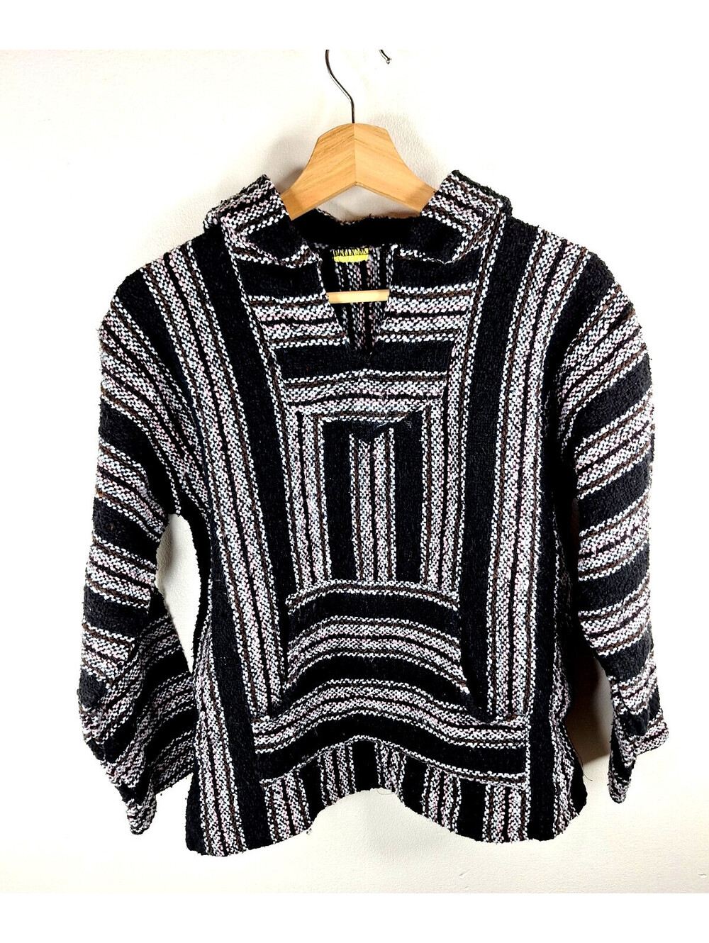 Vintage Baja Joe Mexican Hoodie Surfer Skater Y2K Grunge Hippie Indie Sleaze M